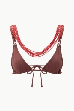 OLIVIA BEADED TRIANGLE TOP | CLOVE 14 OLIVIA BEADED TRIANGLE TOP | CLOVE -Fashion Shop STAUD OLIVIABEADEDTRIANGLE TOP CLOVE SUPF 23 ECOM 1 1