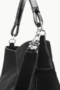 PERRY BAG | BLACK SUEDE 10 PERRY BAG | BLACK SUEDE -Fashion Shop STAUD PARRYHOBO BAG BLACK FALL 23 ECOM 4