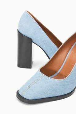PAZ PUMP | DENIM BLUE -Fashion Shop STAUD PAZ PUMP DENIMBLUE FALL 23 ECOM 4