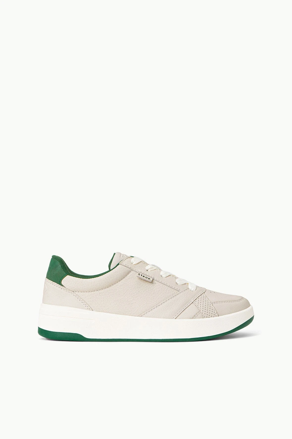 STAUD + KEDS THE COURT SNEAKER | CREAM GREEN 1 STAUD + KEDS THE COURT SNEAKER | CREAM GREEN
