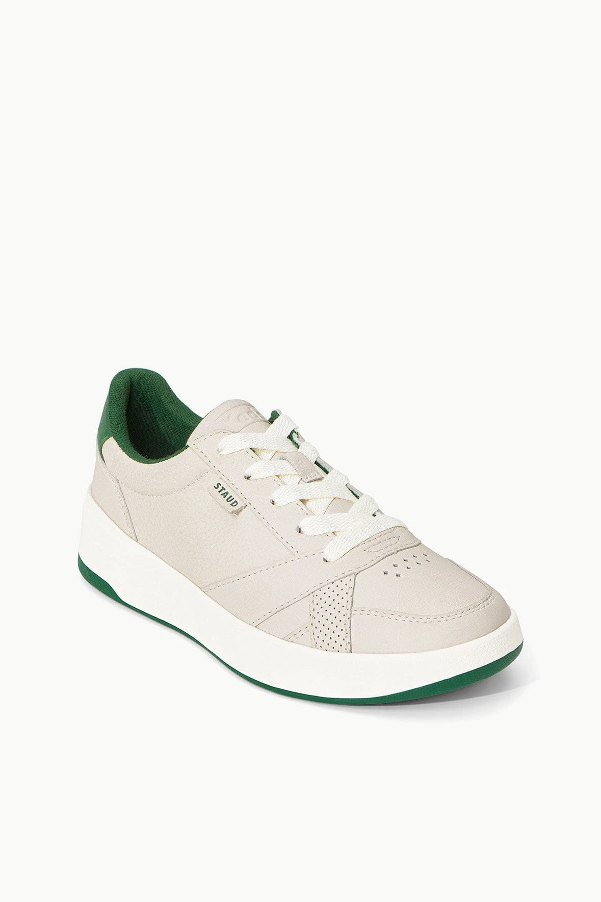 STAUD + KEDS THE COURT SNEAKER | CREAM GREEN 2 STAUD + KEDS THE COURT SNEAKER | CREAM GREEN - Image 2