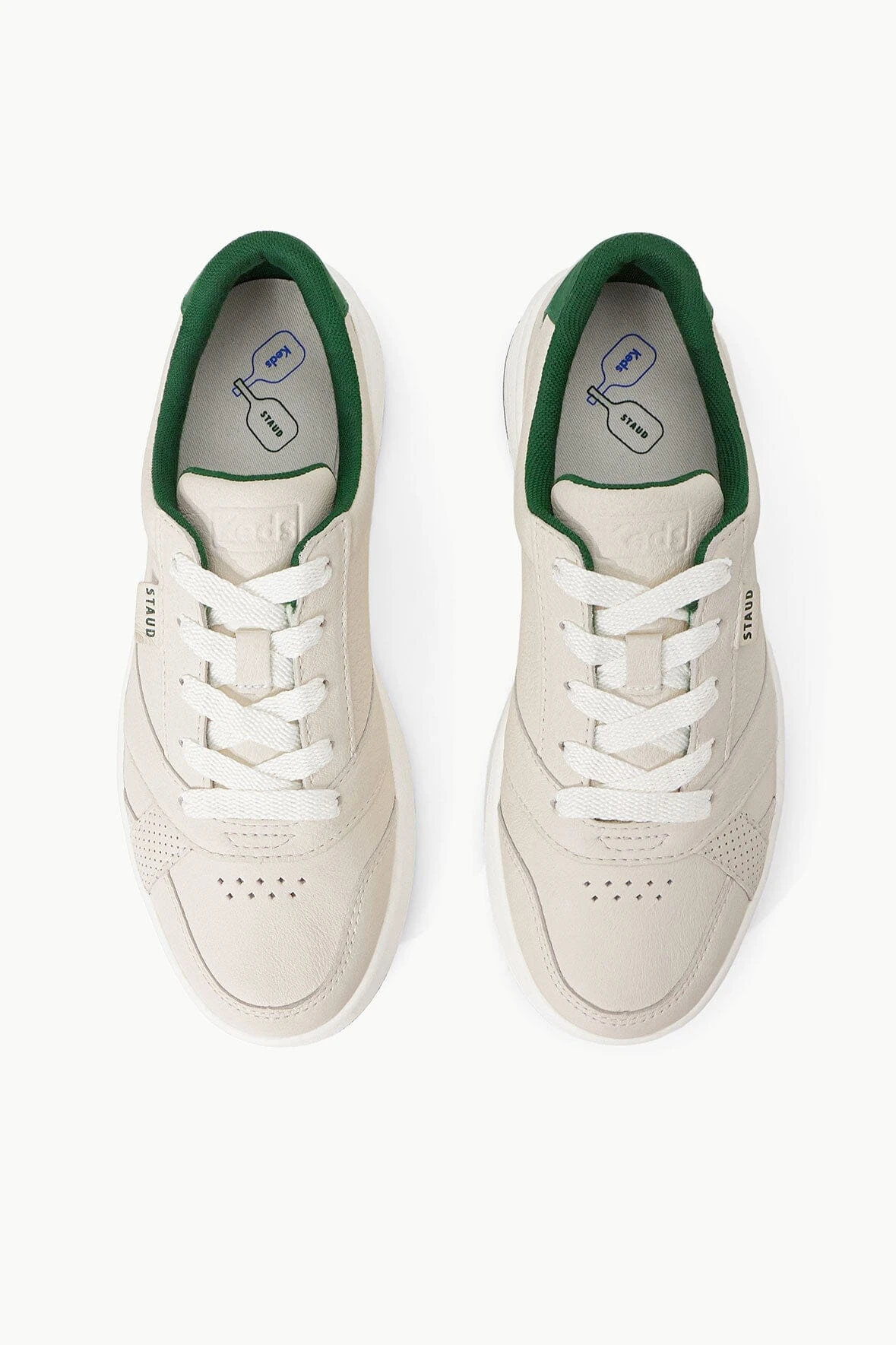 STAUD + KEDS THE COURT SNEAKER | CREAM GREEN 7 STAUD + KEDS THE COURT SNEAKER | CREAM GREEN - Image 7