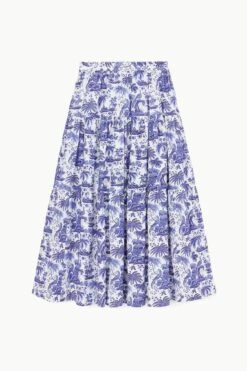 SEA SKIRT | BLUE TOILE 10 SEA SKIRT | BLUE TOILE -Fashion Shop STAUD SEA SKIRT BLUETOILE SPRING 23 ECOM 1
