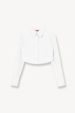 SENECA TOP | WHITE -Fashion Shop STAUD SENECA TOP WHITE SUPF 23 ECOM 1