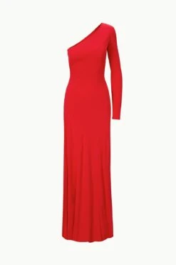 SERENA DRESS | RED ROSE -Fashion Shop STAUD SERENADRESS REDROSE ECOM 1