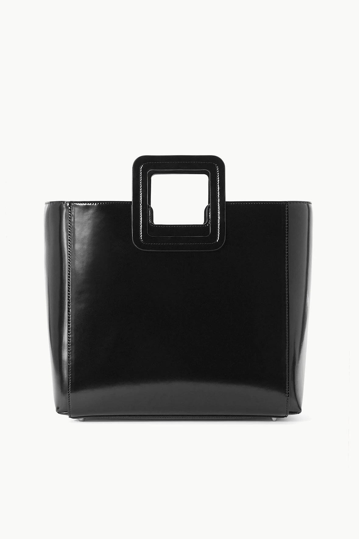 SHIRLEY LEATHER BAG | BLACK POLISHED 1 SHIRLEY LEATHER BAG | BLACK POLISHED