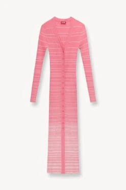 SHOKO SWEATER | CORAL PINK WHITE -Fashion Shop STAUD SHOKO SWEATER CORAL PINK WHITE SUPF 23 ECOM 1 1