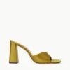 SLOANE HEEL | OLIVE SATIN