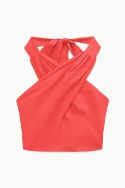 SMOCKED KAI TOP | HIBISCUS 10 SMOCKED KAI TOP | HIBISCUS -Fashion Shop STAUD SMOCKEDKAI TOP HIBISCUS SPRING 23 ECOM 1