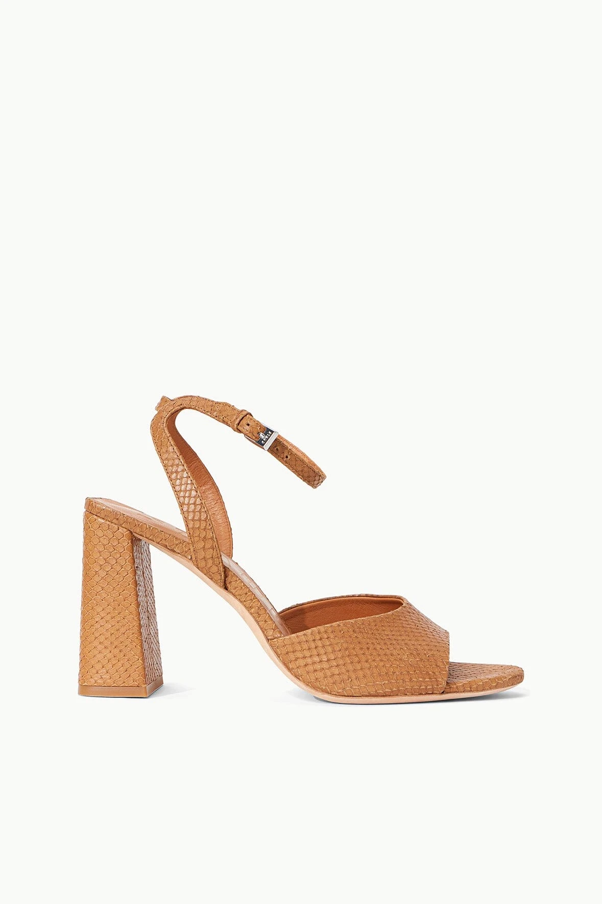 SOLANGE HEEL | TAN SNAKE EMBOSSED 1 SOLANGE HEEL | TAN SNAKE EMBOSSED