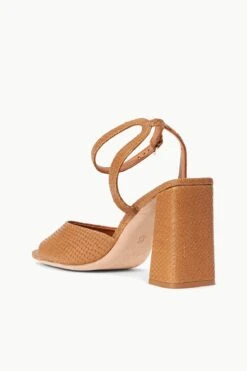 SOLANGE HEEL | TAN SNAKE EMBOSSED 15 SOLANGE HEEL | TAN SNAKE EMBOSSED -Fashion Shop STAUD SOLANGE HEEL TAN SPRING 23 ECOM 3