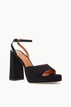 SOLANGE PLATFORM | BLACK SUEDE -Fashion Shop STAUD SOLANGE PLATFORM BLACK SUPF 23 ECOM 2