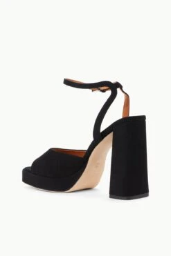 SOLANGE PLATFORM | BLACK SUEDE -Fashion Shop STAUD SOLANGE PLATFORM BLACK SUPF 23 ECOM 3