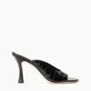 SYLVIA MULE | BLACK CROC EMBOSSED