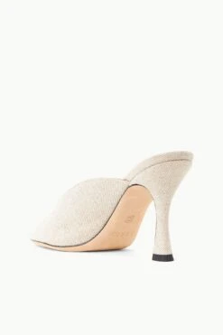 SYLVIA MULE | NATURAL LINEN -Fashion Shop STAUD SYLVIA MULE NATURAL SUPF 23 ECOM 3 1
