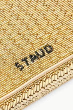 TOMMY BEADED BAG | GOLD 12 TOMMY BEADED BAG | GOLD -Fashion Shop STAUD TOMMYBEADED BAG GOLD FALL 23 ECOM 4