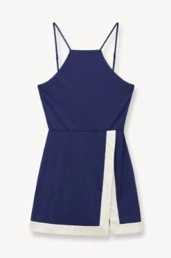 TOP SPIN DRESS | NAVY IVORY -Fashion Shop STAUD TOP SPIN DRESS NAVY SUPF 23 ECOM 1