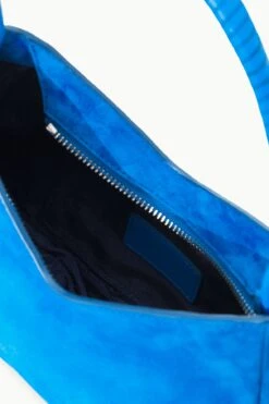 VALERIE SHOULDER BAG | DIRECTOR BLUE SUEDE -Fashion Shop STAUD VALERIE SHOULDERBAG DIRECTORBLUE FALL 23 ECOM 3