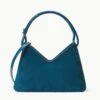 VALERIE SHOULDER BAG | INK BLUE SUEDE