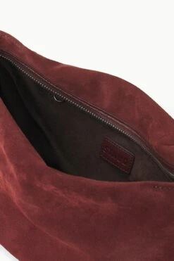 VIVI SHOULDER BAG | MAHOGANY SUEDE 9 VIVI SHOULDER BAG | MAHOGANY SUEDE -Fashion Shop STAUD VIVI SHOULDERBAG MAHOGANY FALL 23 ECOM 3