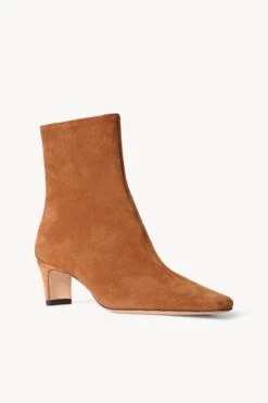 WALLY ANKLE BOOT | TAN SUEDE -Fashion Shop STAUD WALLY ANKLE BOOT TANSUEDE FALL 22 ECOM 2