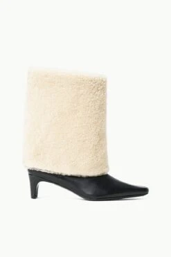 WALLY FOLDOVER BOOT | BLACK CREAM