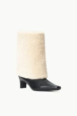 WALLY FOLDOVER BOOT | BLACK CREAM 9 WALLY FOLDOVER BOOT | BLACK CREAM -Fashion Shop STAUD WALLYFOLDOVERBOOT BLACKCREAM ECOM 2