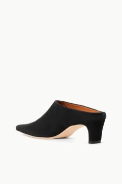 WALLY MULE | BLACK SUEDE -Fashion Shop STAUD WALLY MULE SUEDEBLACK SUPF 23 ECOM 3