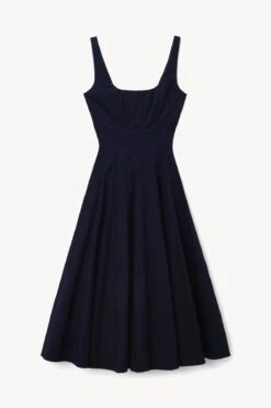 WELLS DRESS | NAVY -Fashion Shop STAUD WELLS DRESS NAVY HOLIDAY 22 ECOM 1