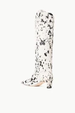 WESTERN WALLY BOOT | BLACK & WHITE HAIRCALF -Fashion Shop STAUD WESTERNWALLY BOOT BLACKWHITEHAIRCALF FALL 23 ECOM 3