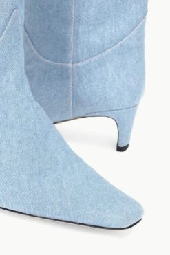 WESTERN WALLY BOOT | DENIM BLUE -Fashion Shop STAUD WESTERNWALLY BOOT DENIMBLUE FALL 23 ECOM 5