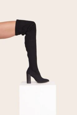 PAZ OVER THE KNEE BOOT | BLACK -Fashion Shop Shoes2 00281 web