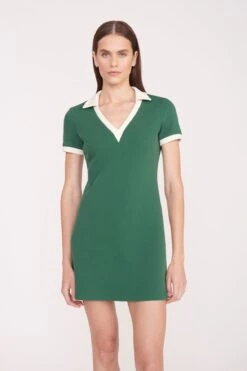 VOLLEY DRESS | COURT GREEN IVORY 8 VOLLEY DRESS | COURT GREEN IVORY -Fashion Shop Volley Dress Green Ivory 036 01999 web