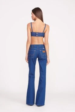 STAUD + WRANGLER THE BIKINI JEAN | DARK RINSE 11 STAUD + WRANGLER THE BIKINI JEAN | DARK RINSE -Fashion Shop Wrangler 0681 web