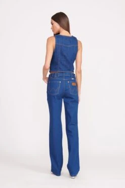 STAUD + WRANGLER THE VEST | DARK RINSE -Fashion Shop Wrangler 0927 web