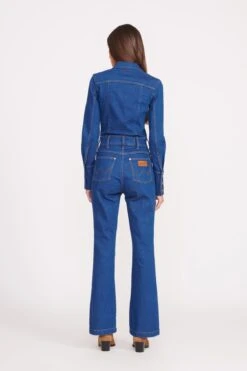 STAUD + WRANGLER THE BODY JUMPSUIT | DARK RINSE -Fashion Shop Wrangler 1187 web