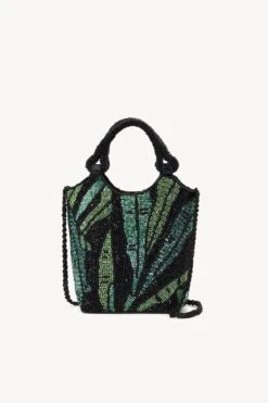 ZOE BEADED BAG | GREEN PALM