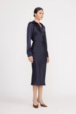 ANGELA SKIRT | NAVY -Fashion Shop angela skirt navy 10 95253551 3f52 4590 96a8 79d6cac4d58c