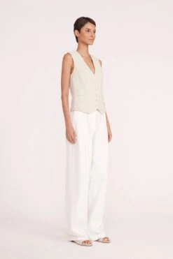 BRETT VEST | OAT MILK -Fashion Shop brett vest oat milk 00600 web