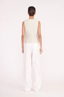 BRETT VEST | OAT MILK -Fashion Shop brett vest oat milk 00602 web