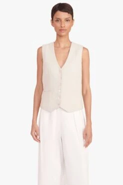 BRETT VEST | OAT MILK