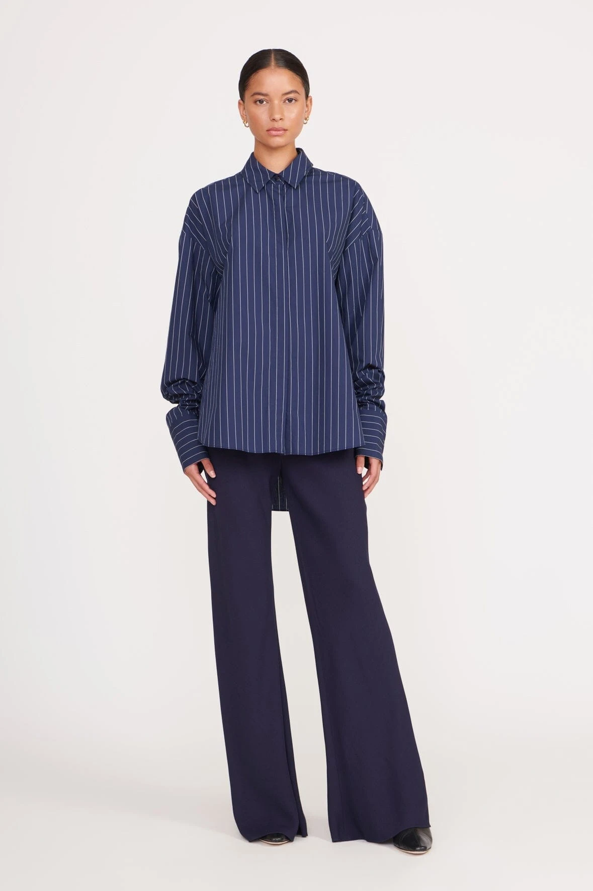 COLTON SHIRT | NAVY PINSTRIPE 3 COLTON SHIRT | NAVY PINSTRIPE - Image 3