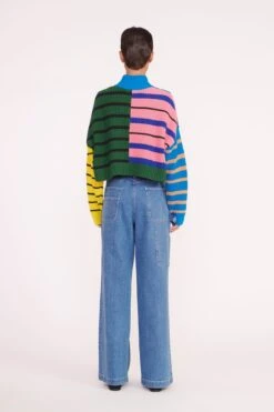 CROPPED HAMPTON SWEATER | FORMENTERA STRIPE -Fashion Shop cropped hampton formentera stripe 05275 web
