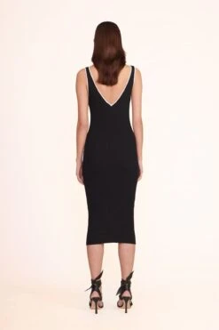 DANA DRESS | BLACK -Fashion Shop dana dress black white 5