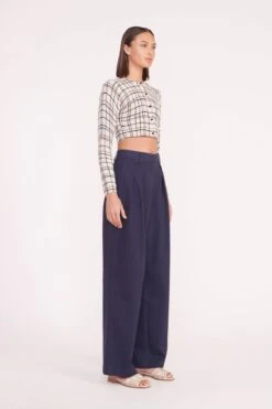 DEANNA SWEATER | CREME DRAWN PLAID 10 DEANNA SWEATER | CREME DRAWN PLAID -Fashion Shop deanna sweater creme dawn plaid luisa pant nav 05352 web