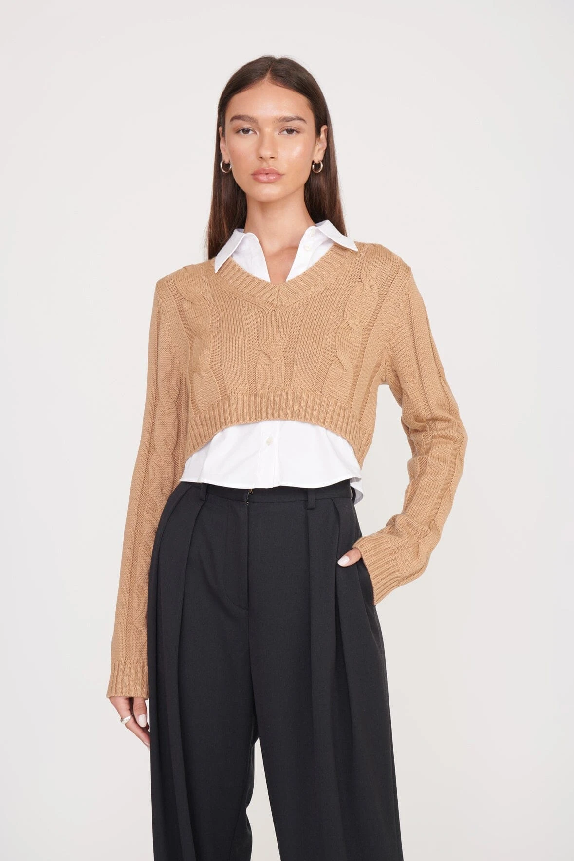 DUKE SWEATER | CAMEL WHITE 1 DUKE SWEATER | CAMEL WHITE