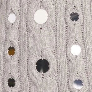 BEEHIVE MIRRORED SWEATER | HEATHER GREY 5 BEEHIVE MIRRORED SWEATER | HEATHER GREY - Image 5