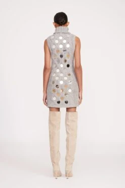 MOD MIRRORED DRESS | HEATHER GREY -Fashion Shop fall 23 1110 web