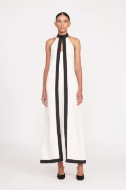 WRIGHT DRESS | ECRU BLACK