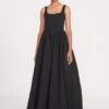 MAXI LANDSCAPE DRESS | BLACK